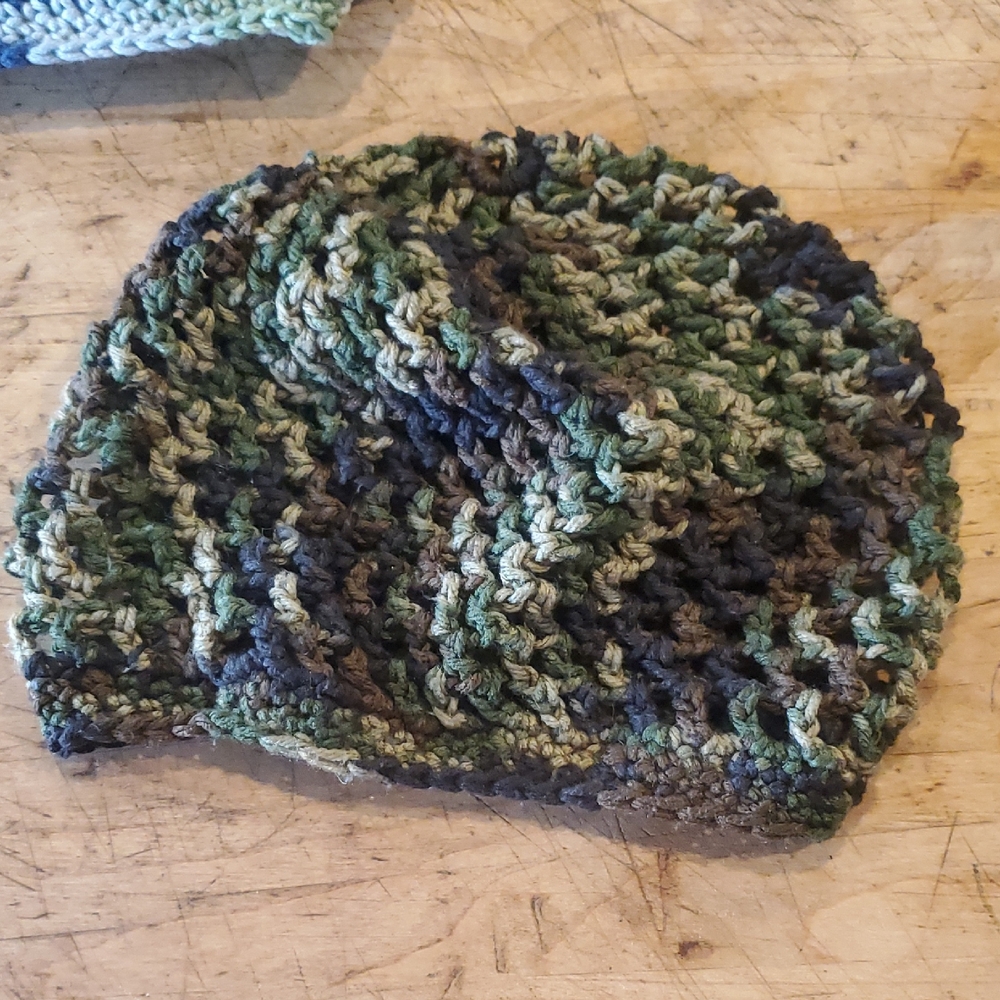 Handmade Camouflage Knit Beanie